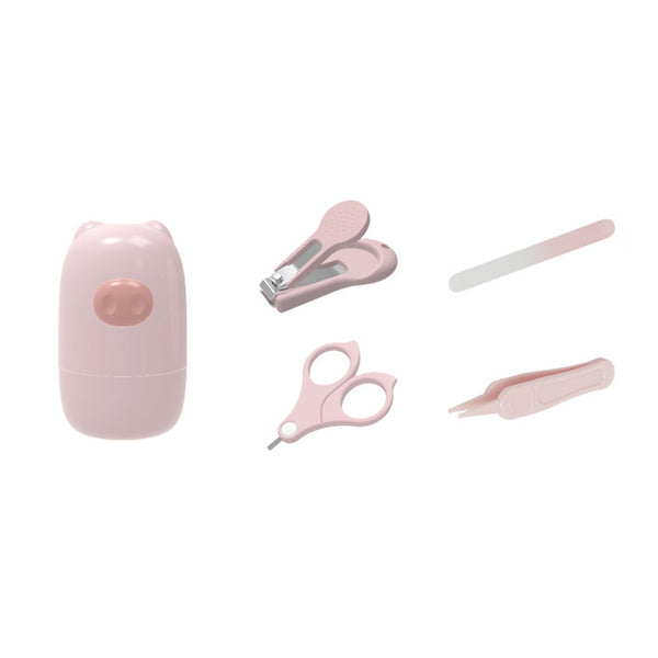 Baby nail clippers set – Pink pig