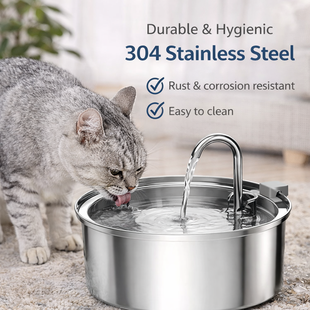 The Wavetta Stainless Steel Automatic Fountain