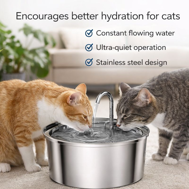 The Wavetta Stainless Steel Automatic Fountain